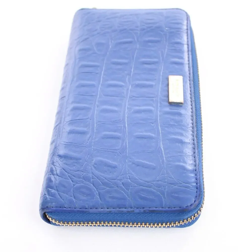 Kate Spade Cobalt Croc Wallet